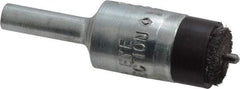 Osborn - 1/2" Brush Diam, End Brush - 1/4" Diam Shank, 3/32" Pilot Diam, 25,000 Max RPM - Caliber Tooling