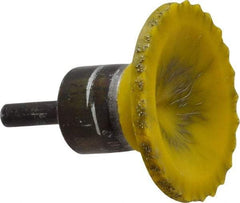 Osborn - 2" Brush Diam, Encapsulated, Flared End Brush - 1/4" Diam Shank, 20,000 Max RPM - Caliber Tooling