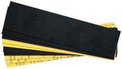 Gravotech - 8 Inch Long x 2 Inch High, Plastic Engraving Stock - Yellow and Black - Caliber Tooling