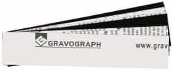 Gravotech - 10 Inch Long x 2 Inch High, Plastic Engraving Stock - White and Black - Caliber Tooling