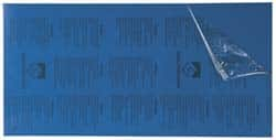 Gravotech - 24 Inch Long x 12 Inch High, Plastic Engraving Stock - Blue and White - Caliber Tooling