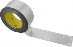 3M - 36 Yd Long x 2" Wide, Series 363, Silver Aluminum Tape - 7.3 mil Thick, 135 Lb/In Tensile Strength - Caliber Tooling