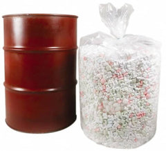 Made in USA - 5 Gal, 4 mil, LDPE Drum Liner - 19" Diam, 15" High, Flexible Liner - Caliber Tooling