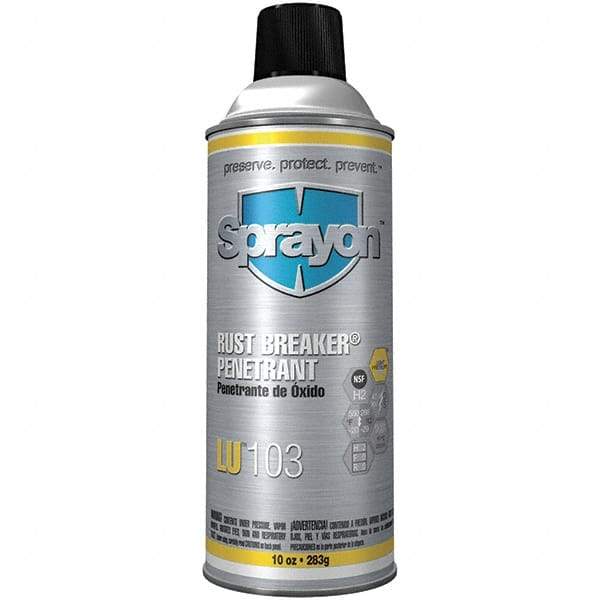 Sprayon - 10 oz Aerosol Penetrant - Light Amber, -20°F to 550°F, Food Grade - Caliber Tooling