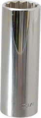 Blackhawk by Proto - 13/16", 1/2" Drive, Deep Hand Socket - 12 Points, 3-1/8" OAL, Chrome Finish - Caliber Tooling