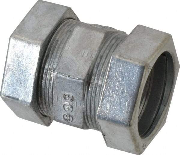 Thomas & Betts - 1" Trade, Die Cast Zinc Compression EMT Conduit Coupling - Noninsulated - Caliber Tooling