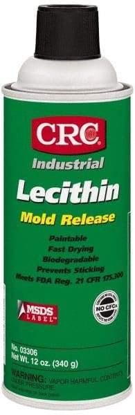 CRC - 16 Ounce Aerosol Can, Clear, General Purpose Mold Release - Food Grade, Lecithin Composition - Caliber Tooling