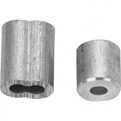 Campbell - Wire Rope Hardware & Accessories Type: Cable Ferrule For Rope Diameter: 1/8 (Inch) - Caliber Tooling