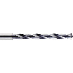 SGS - 23/64" 140° Spiral Flute Solid Carbide Taper Length Drill Bit - Caliber Tooling