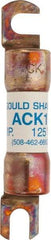 Ferraz Shawmut - 1 Amp Time Delay Round Forklift & Truck Fuse - 125VAC, 125VDC, 3.07" Long x 0.5" Wide, Bussman ACK1, Ferraz Shawmut ACK1 - Caliber Tooling