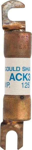 Ferraz Shawmut - 3 Amp Time Delay Round Forklift & Truck Fuse - 125VAC, 125VDC, 3.07" Long x 0.5" Wide, Bussman ACK3, Ferraz Shawmut ACK3 - Caliber Tooling