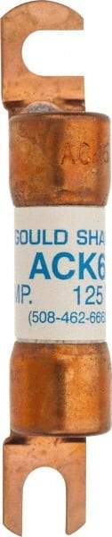 Ferraz Shawmut - 6 Amp Time Delay Round Forklift & Truck Fuse - 125VAC, 125VDC, 3.07" Long x 0.5" Wide, Bussman ACK6, Ferraz Shawmut ACK6 - Caliber Tooling