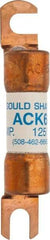 Ferraz Shawmut - 6 Amp Time Delay Round Forklift & Truck Fuse - 125VAC, 125VDC, 3.07" Long x 0.5" Wide, Bussman ACK6, Ferraz Shawmut ACK6 - Caliber Tooling