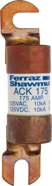 Ferraz Shawmut - 175 Amp Time Delay Round Forklift & Truck Fuse - 125VAC, 125VDC, 4.72" Long x 1" Wide, Bussman ACK175, Ferraz Shawmut ACK175 - Caliber Tooling