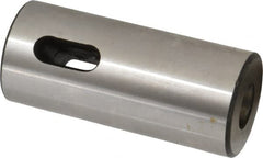 Interstate - MT2 Inside Morse Taper, Standard Morse Taper to Straight Shank - 4" OAL, Medium Carbon Steel, Hardened & Ground Throughout - Exact Industrial Supply