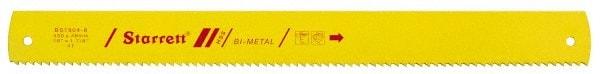 Starrett - 18" Long, 6 Teeth per Inch, Bi-Metal Power Hacksaw Blade - Toothed Edge, 1-7/8" Wide x 0.088" Thick - Caliber Tooling