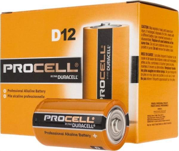 Duracell - Size D, Alkaline, Standard Battery - 1.5 Volts, Flat Terminal, LR20, ANSI, IEC Regulated - Caliber Tooling