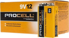 Duracell - Size 9V, Alkaline, Standard Battery - 9 Volts, Miniature Snap Terminal, 6LR61, ANSI, IEC Regulated - Caliber Tooling