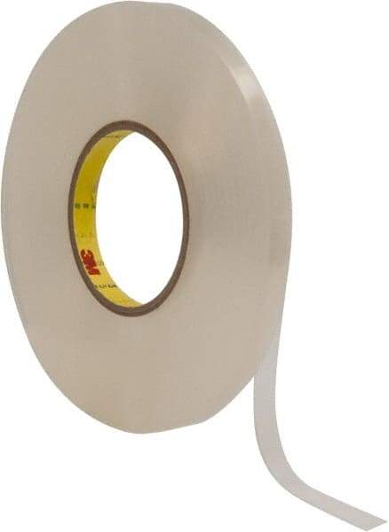 3M - 1/2" x 27 Yd Acrylic Adhesive Double Sided Tape - 1/32" Thick, Clear, Acrylic Foam Liner, Continuous Roll, Series 4658F - Caliber Tooling