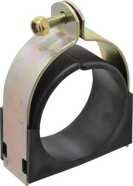 ZSI - 3-1/8" Pipe, Tube Clamp with Cushion - Dichromate - Caliber Tooling