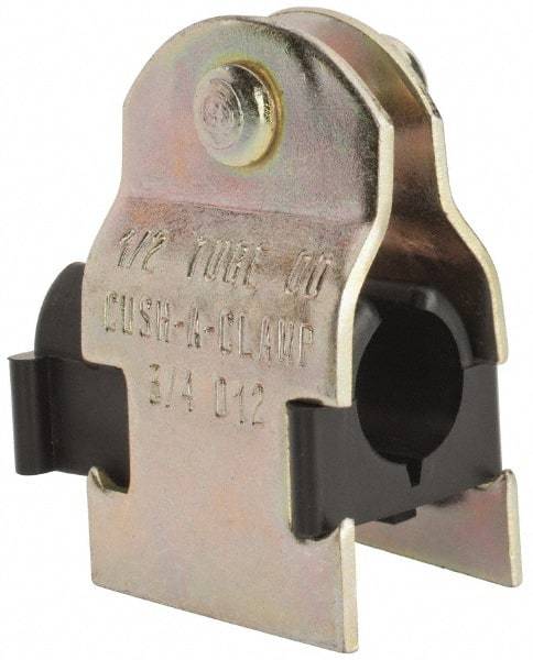 ZSI - 1/4" Pipe," Pipe Clamp with Cushion - Dichromate - Caliber Tooling