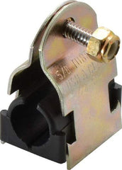 ZSI - 3/8" Pipe," Pipe Clamp with Cushion - Dichromate - Caliber Tooling