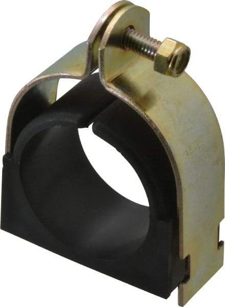 ZSI - 2" Pipe," Pipe Clamp with Cushion - Dichromate - Caliber Tooling