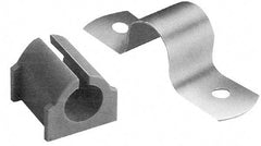 ZSI - 1-3/4" Tube, Grade 304 Stainless Steel, Tube Strap with Cushion - 2 Mounting Holes - Caliber Tooling