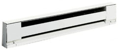 TPI - 24" Long, 120 Volt, 375 Watt, 1275 BTU, Electric Baseboard Heater - Stainless Steel Element, Aluminum Fins, White - Caliber Tooling