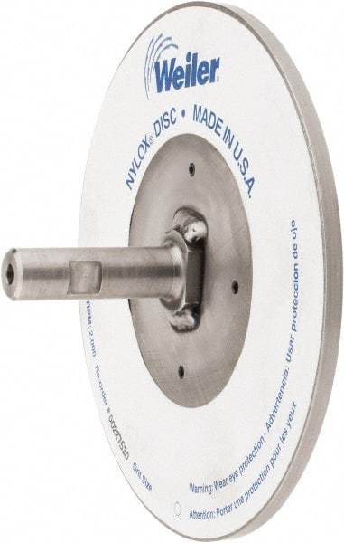 Weiler - 7/8" Arbor Hole to 3/4" Shank Diam Drive Arbor - For 8" Weiler Disc Brushes - Caliber Tooling