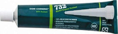 Dow Corning - 3 oz Tube Clear RTV Silicone Joint Sealant - -76 to 356°F Operating Temp, 20 min Tack Free Dry Time, 24 hr Full Cure Time, Series 732 - Caliber Tooling