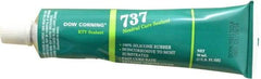 Dow Corning - 3 oz Cartridge Clear RTV Silicone Joint Sealant - -85 to 350°F Operating Temp, 14 min Tack Free Dry Time, 24 hr Full Cure Time, Series 737 - Caliber Tooling