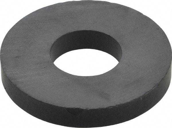 Mag-Mate - 0.705" ID x 1.723" OD Ceramic Ring Magnet - 0.25" Thick, 350°F Max Operating Temp - Caliber Tooling