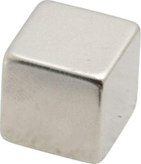 Eclipse - 4.4 Lb Max Holding Capacity Neodymium Rare Earth Block Magnet - 1/2" Long x 1/2" Wide x 1/2" High, 248°F Max Operating Temp - Caliber Tooling