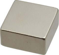 Eclipse - 43.9 Lb Max Holding Capacity Neodymium Rare Earth Block Magnet - 1" Long x 1" Wide x 1/2" High, 248°F Max Operating Temp - Caliber Tooling