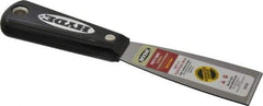 Hyde Tools - 1-1/2" Wide Steel Putty Knife - Stiff, Nylon Handle, 7-3/4" OAL - Caliber Tooling