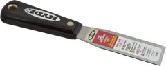 Hyde Tools - 1-5/16" Wide Steel Taping Knife - Stiff, Nylon Handle, 7-3/4" OAL - Caliber Tooling