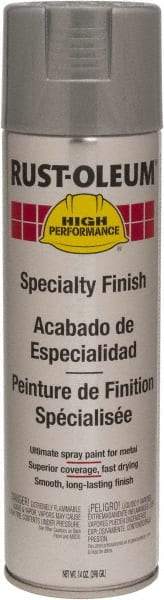 Rust-Oleum - Silver Aluminum, 14 oz Net Fill, Gloss, Enamel Spray Paint - 10 Sq Ft per Can, 14 oz Container, Use on Rust Proof Paint - Caliber Tooling