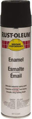 Rust-Oleum - Black, 15 oz Net Fill, Flat, Enamel Spray Paint - 14 Sq Ft per Can, 15 oz Container, Use on Rust Proof Paint - Caliber Tooling