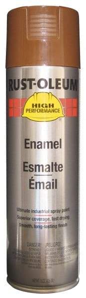 Rust-Oleum - Chestnut Brown, 15 oz Net Fill, Gloss, Enamel Spray Paint - 14 Sq Ft per Can, 15 oz Container, Use on Rust Proof Paint - Caliber Tooling