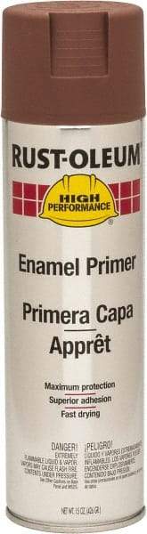 Rust-Oleum - 15 oz Flat Red Enamel Spray Primer - 14 Sq Ft Coverage - Caliber Tooling