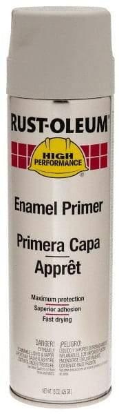 Rust-Oleum - 15 oz Flat Gray Enamel Spray Primer - 14 Sq Ft Coverage - Caliber Tooling