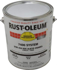 Rust-Oleum - 1 Gal Safety Blue Gloss Finish Industrial Enamel Paint - Interior/Exterior, Direct to Metal, <450 gL VOC Compliance - Caliber Tooling