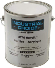 Rust-Oleum - 1 Gal Fire Hydrant Red Semi Gloss Finish Alkyd Enamel Paint - Interior/Exterior, Direct to Metal, <250 gL VOC Compliance - Caliber Tooling