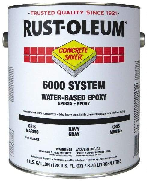 Rust-Oleum - 1 Gal High Gloss Navy Gray Water-Based Epoxy - 200 to 350 Sq Ft/Gal Coverage, <250 g/L VOC Content - Caliber Tooling