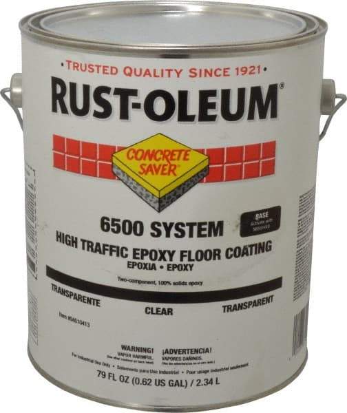 Rust-Oleum - 1 Gal High Gloss Clear Epoxy - 100 at 16 mils Sq Ft/Gal Coverage, 150 at 11 mils Sq Ft/Gal Coverage, 200 at 8 mils & 300 at 5 mils Sq Ft/Gal Coverage, <100 g/L VOC Content - Caliber Tooling