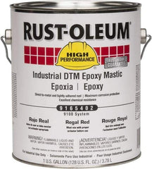 Rust-Oleum - 1 Gal Gloss Regal Red Epoxy Mastic - 100 to 225 Sq Ft/Gal Coverage, <340 g/L VOC Content, Direct to Metal - Caliber Tooling