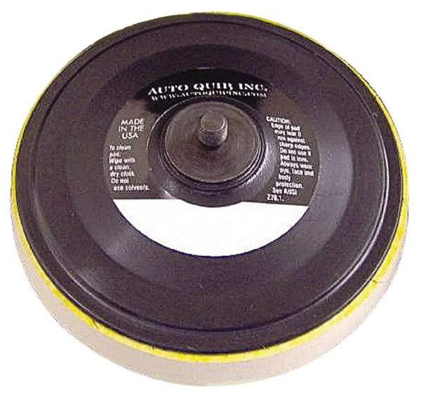 AutoQuip - 6" Diam Hook & Loop Disc Backing Pad - Medium Density, 10,000 RPM - Caliber Tooling