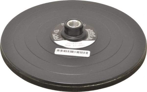 AutoQuip - 8" Diam Adhesive/PSA Disc Backing Pad - Firm Density, 4,800 RPM - Caliber Tooling