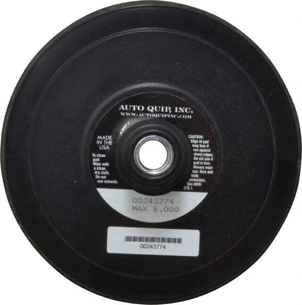 AutoQuip - 6" Diam Hook & Loop Disc Backing Pad - Firm Density, 8,000 RPM - Caliber Tooling